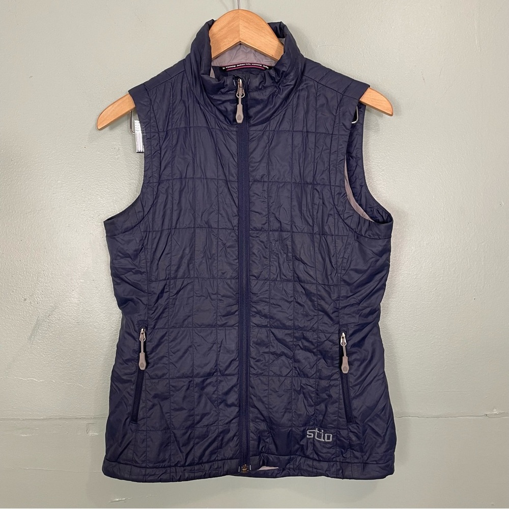 Stio Women’s Azura Vest Navy Blue Small Lightweight Waterproof